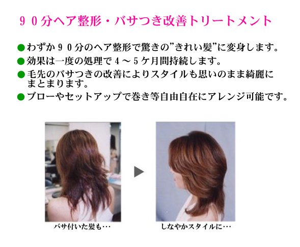 ヘア整形素直髪